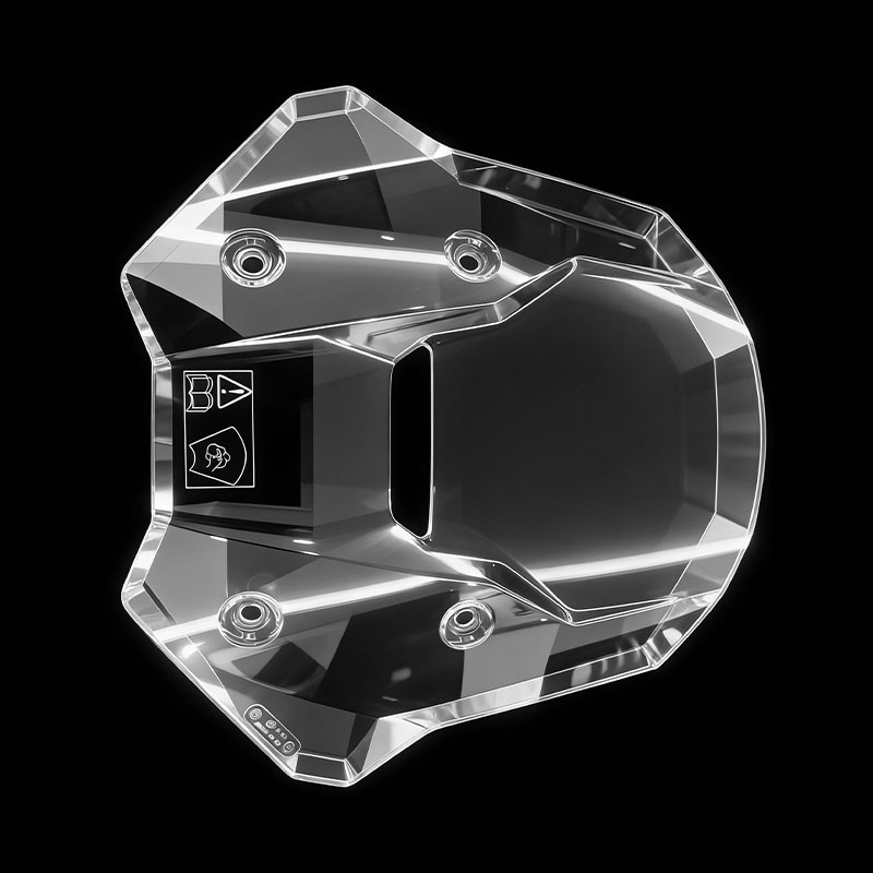 Molde de injeção de pára-brisa transparente para motocicleta